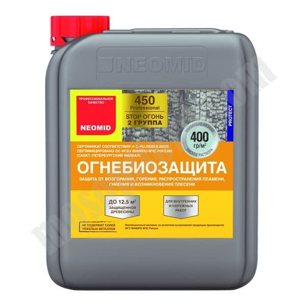 Огнебиозащита /2 группа/ "NEOMID 450" бесцветный 5 кг С-000059118