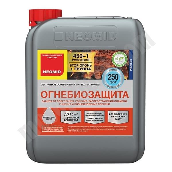 Огнебиозащита "NEOMID 450" бесцветный 5 кг С-000059121