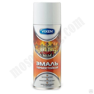 Эмаль-аэрозоль универсальная термостойкая белая "VIXEN" 520 мл/ VX-53001 С-000140961 