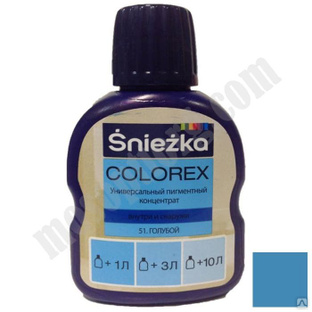 Краситель универсальный "COLOREX" голубой (51), 0,1л, Sniezka С-000093691 