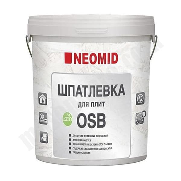 Шпатлевка для плит OSB" Neomid", 1,3 кг С-000208266 NEOMID
