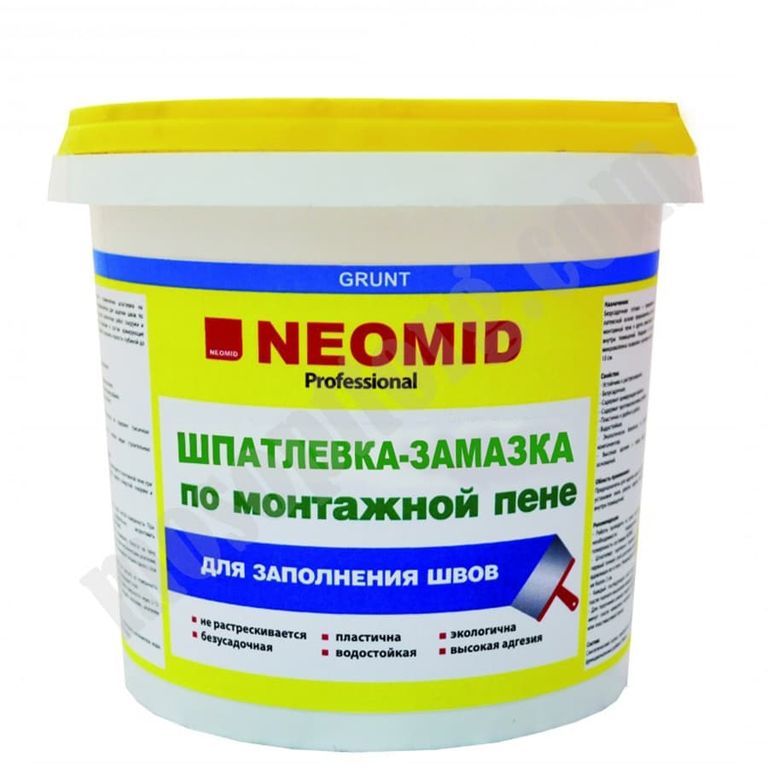 Шпатлевка - замазка по монтажной пене "NEOMID" 1,4 кг /Экспертология/ С-000113567