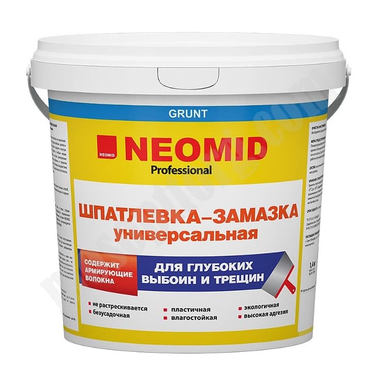 Шпатлевка для выбоин и трещин "NEOMID" 1,4 кг /Экспертология/ С-000161325