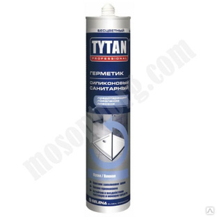 Герметик силиконовый бесцветный 80 мл. санитарный "TYTAN Professional" С-000140510 