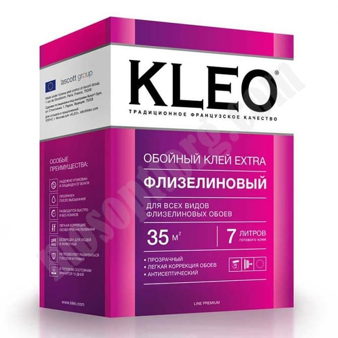 Клей для обоев "KLEO" EXTRA 35 флизелиновый, 250 гр. С-000183648