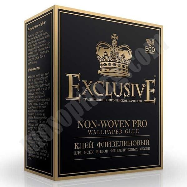 Клей для обоев "Exclusive PRO флизелиновый, 250гр., коробка, (40м2) С-000231399