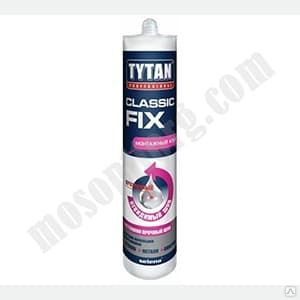 Клей монтажный "TYTAN professional" Classic Fix каучуковый, прозрачный, универсальный 310 мл С-000084341 