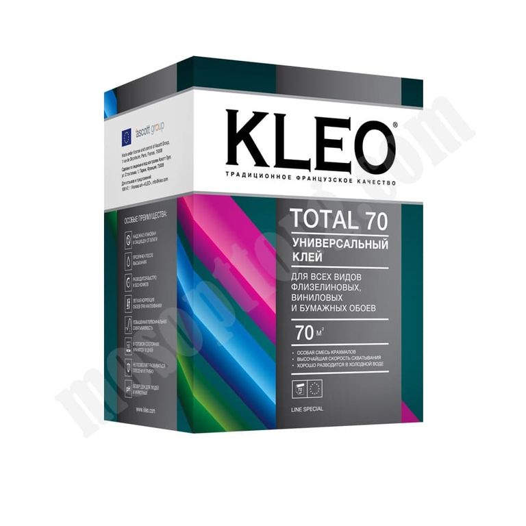 Клей для обоев "KLEO" TOTAL 70 универсальный, 500 гр. С-000183652