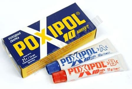 Клей /холодная сварка/ "POXIPOL" 70 мл, цвет металл /1972 С-000120479