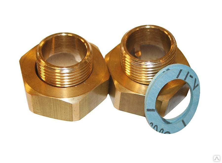 2шт. присоединительный штуцер 3_4x1_2. присоединительные штуцера. штуцер для счетчика газового д 40. присоединительный комплект д 15.