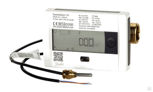 Теплосчетчик, SonoSelect10/1,5/установка- подающий трубопровод/Dn20/резьбовое исполнение+лист поверк 014U0149P 