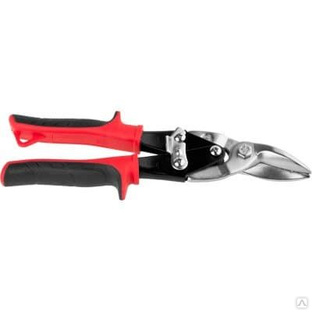 Ножницы JCB по металлу рычажные, хромованадиевая сталь, двухкомпонентная ручка, левые, 250мм JAS002 