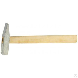 НИЗ 200 г молоток слесарный с деревянной рукояткой, оцинкованный, 2000-02 2-45303_z01 