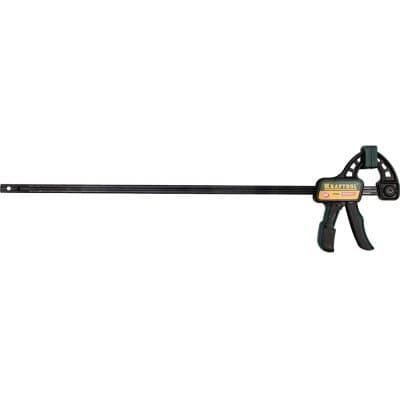 Струбцина "EcoKraft" ручная пистолетная, KRAFTOOL 32226-60, пластиковый корпус, 600/800мм, 150кгс