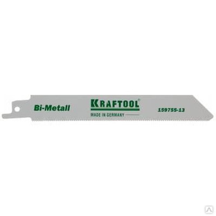 KRAFTOOL по металлу, Bi-Met, шаг 1.4 мм, 180 мм, полотно для электроножовки 159755-18 159755-13 
