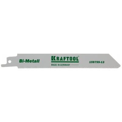 KRAFTOOL по металлу, Bi-Met, шаг 1.4 мм, 180 мм, полотно для электроножовки 159755-18 159755-13