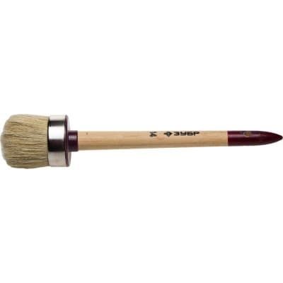 ЗУБР 55 мм, щетина натуральная светлая, деревянная ручка, кисть круглая УНИВЕРСАЛ - МАСТЕР 01501-55 01501-50