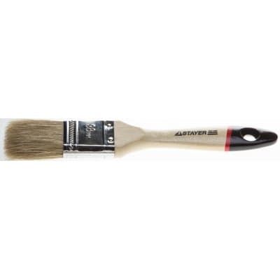 STAYER 50 мм, 2", щетина натуральная светлая, деревянная ручка, кисть плоская UNIVERSAL-EURO 0102-050 0102-038