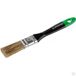 STAYER 38 мм, 1,5", щетина искусственная, деревянная ручка, кисть плоская KANEKARON-EURO 0106-038 0106-025 