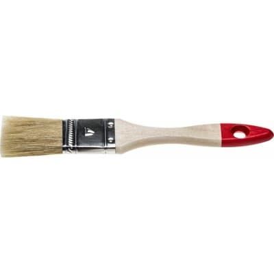 STAYER 38 мм, 1,5", светлая натуральная щетина, деревянная ручка, кисть плоская 0101-038 0101-025