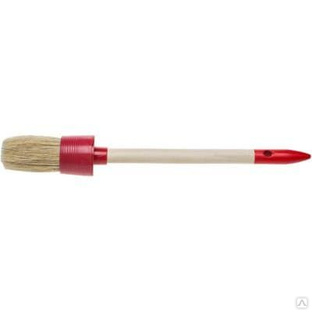 STAYER 35 мм, щетина натуральная, деревянная ручка, кисть малярная круглая 0141-35 0141-30 