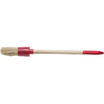 STAYER 25 мм, щетина натуральная, деревянная ручка, кисть малярная круглая 0141-25 0141-20
