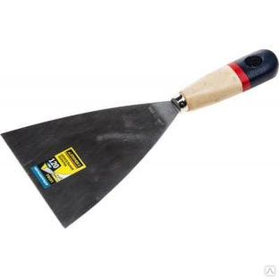 Шпательная лопатка STAYER "PROFI" c нержавеющим полотном, деревянная ручка, 120мм 10012-120 