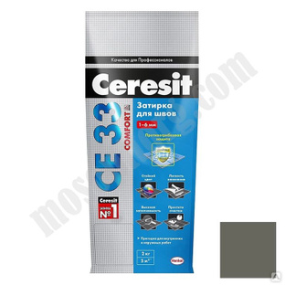 Затирка Ceresit СЕ 33 для узких швов, оливковый (2кг) С-000045438 