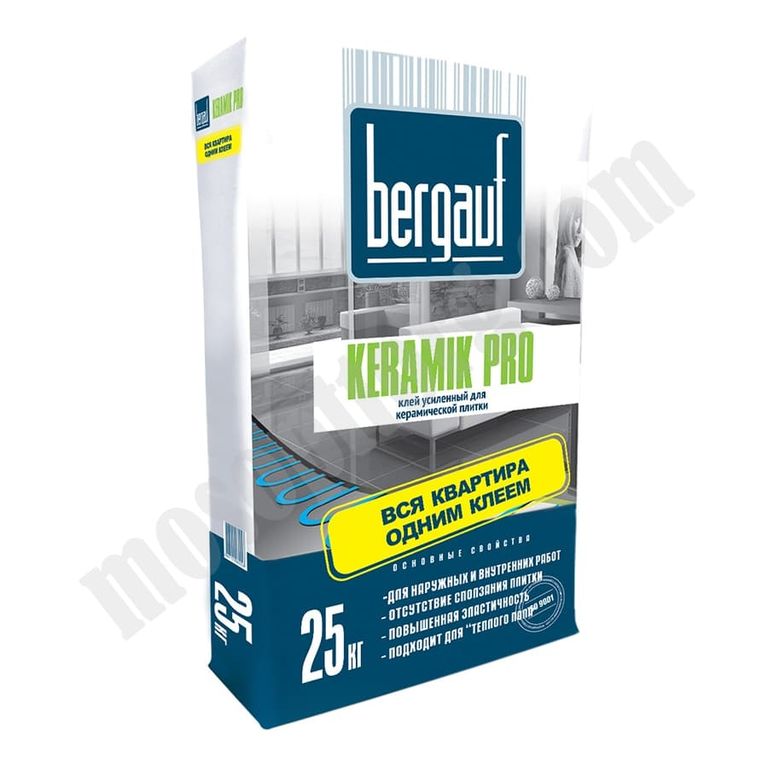 Клей для плитки усиленный Bergauf Keramik Pro, 25 кг С-000046087