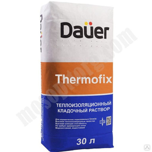 Теплоизоляционный кладочный раствор Dauer "THERMOFIX / ТЕРМОФИКС" 20 кг С-000224566 DAUER 
