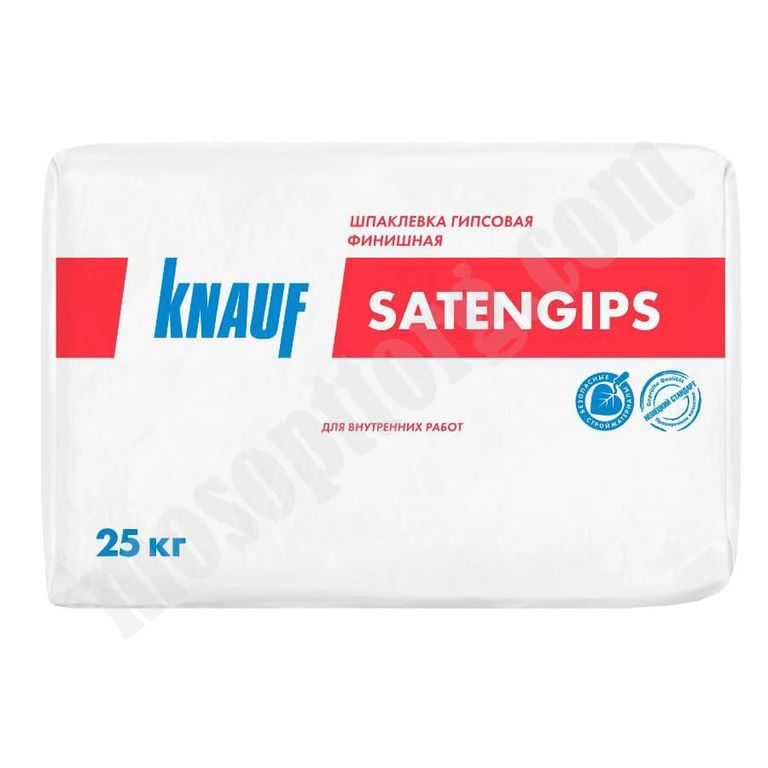 Шпаклевка "КНАУФ-Сатенгипс", гипсовая финишная, 25кг С-000161570 KNAUF