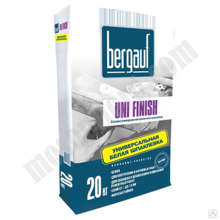 Шпаклевка цементная базовая Bergauf Uni Finish, 20 кг С-000100494 