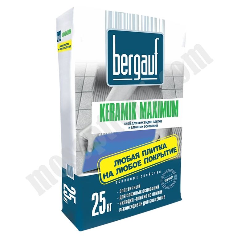 Клей для сложных оснований Bergauf Keramik Maximum, 25 кг С-000046088