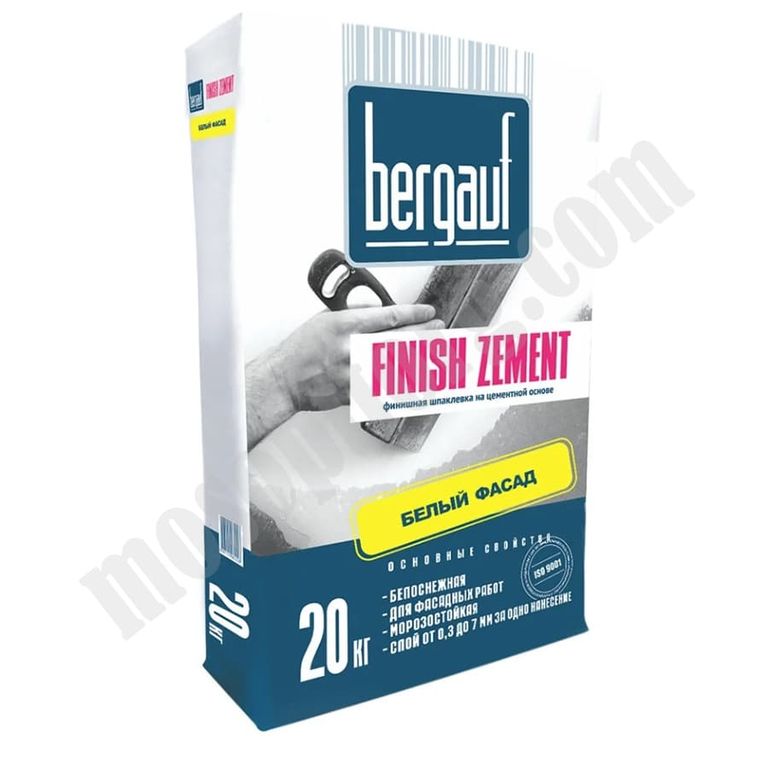Шпаклевка цементная Bergauf Finish Zement, 20 кг С-000046104
