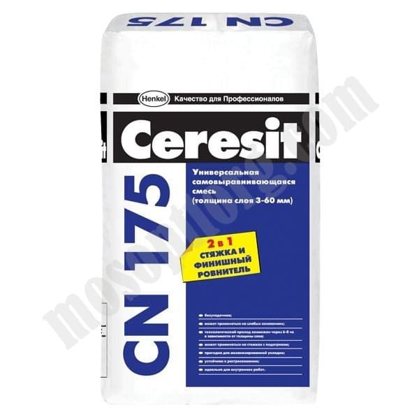 Универсальная самовыравнивающаяся смесь Ceresit CN 175, 25кг С-000101866