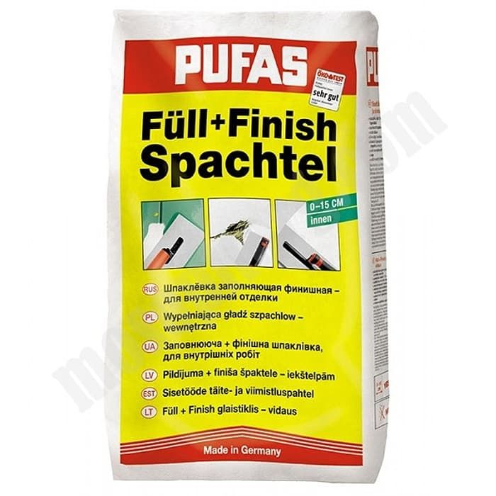 Шпатлевка "PUFAS Full+Finish Spachtel №1, 5 кг С-000170313 Pufas