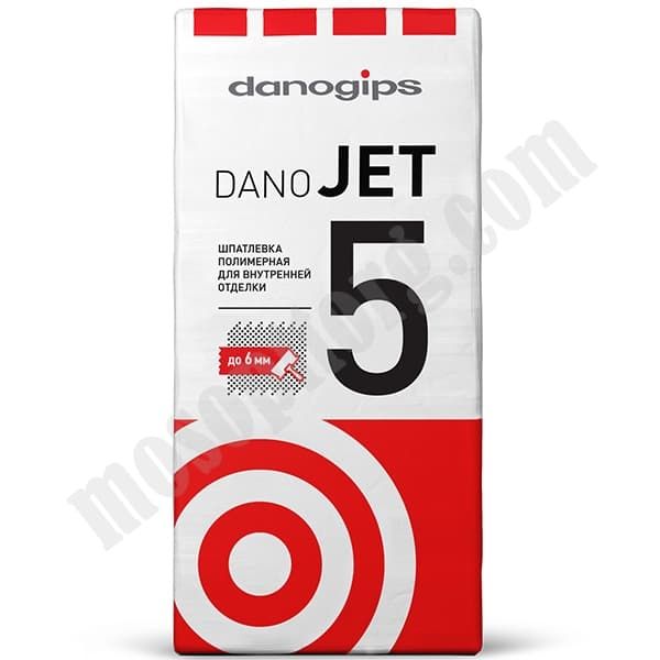 Шпатлевка полимерная "DANO JET 5" сухая в мешках 25 кг С-000120400 DANOGIPS