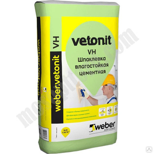 Шпатлёвка Weber.Vetonit VH (белая), 20 кг С-000102510 