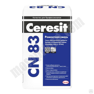 Раствор ремонтный для полов (5-35мм) Ceresit CN 83, 25кг С-000090660 