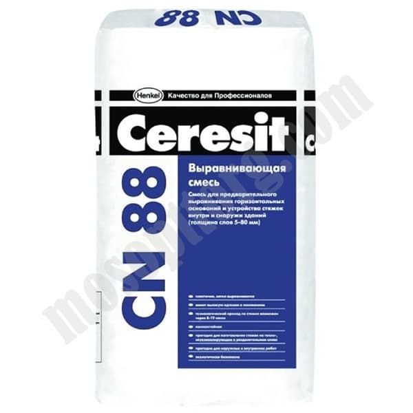 Высокопрочная стяжка пола Ceresit CN 88 (5-50мм), 25кг С-000090884