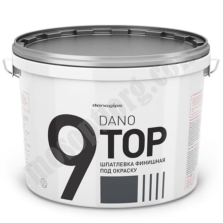 Шпатлевка финишная под окраску "DANO TOP 9" 10л/16,5кг С-000118627 DANOGIPS