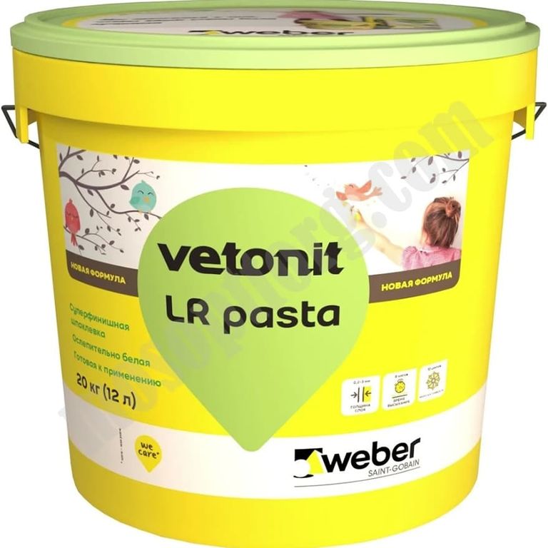 Шпатлёвка Weber.Vetonit LR Pasta, 20 кг С-000090393