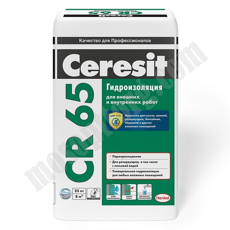 Масса гидроизоляционная Ceresit CR 65, 25кг С-000020406