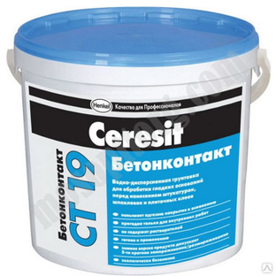 Грунтовка - бетоноконтакт CERESIT СТ19, 15кг С-000119746 Ceresit 