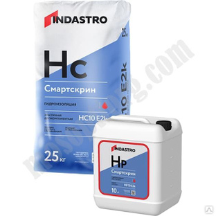 Эластичная гидроизоляция (жидкий компонент) ИНДАСТРО СМАРТСКРИН HC10 E2k, 10л С-000107100 Индастро 