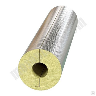 Цилиндры минераловатные с покрытием из фольги с нахлестом PAROC HVAC Section AluCoat T (89х20х1200мм) С-000099165 