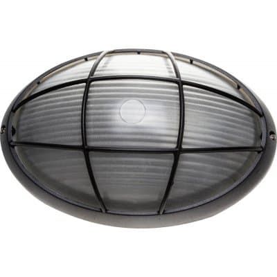 СВЕТОЗАР 100 Вт IP54, защитная решетка, черный, влагозащищенный, светильник уличный SV-57303-B