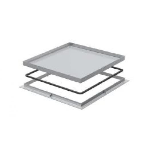 Кассетная рамка с выемкой для напольного покрытия для монтажного основания 383x383x9 мм (сталь) 5021949 OBO Bettermann