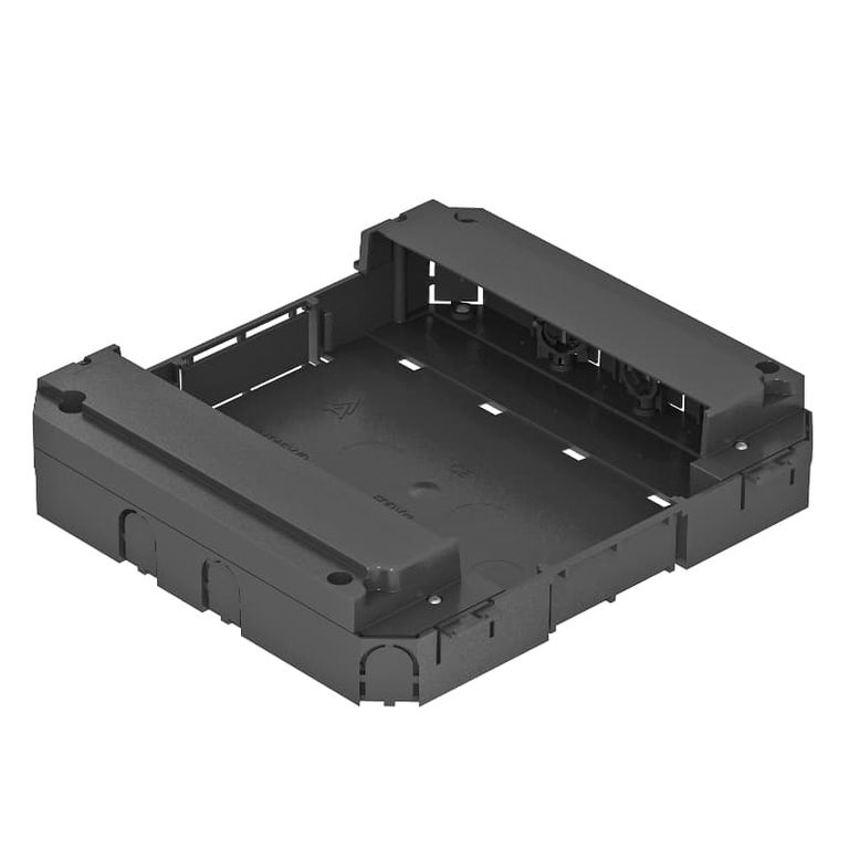 Монтажная коробка MT45V0 для лючков и кассетных рамок номинального размера 9/R9 (полиамид,черный) 6977704 OBO Bettermann