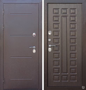 Дверь Изотерма Мед.антик/венге 2050*860 Левое открывание vrd-34191 Verda 